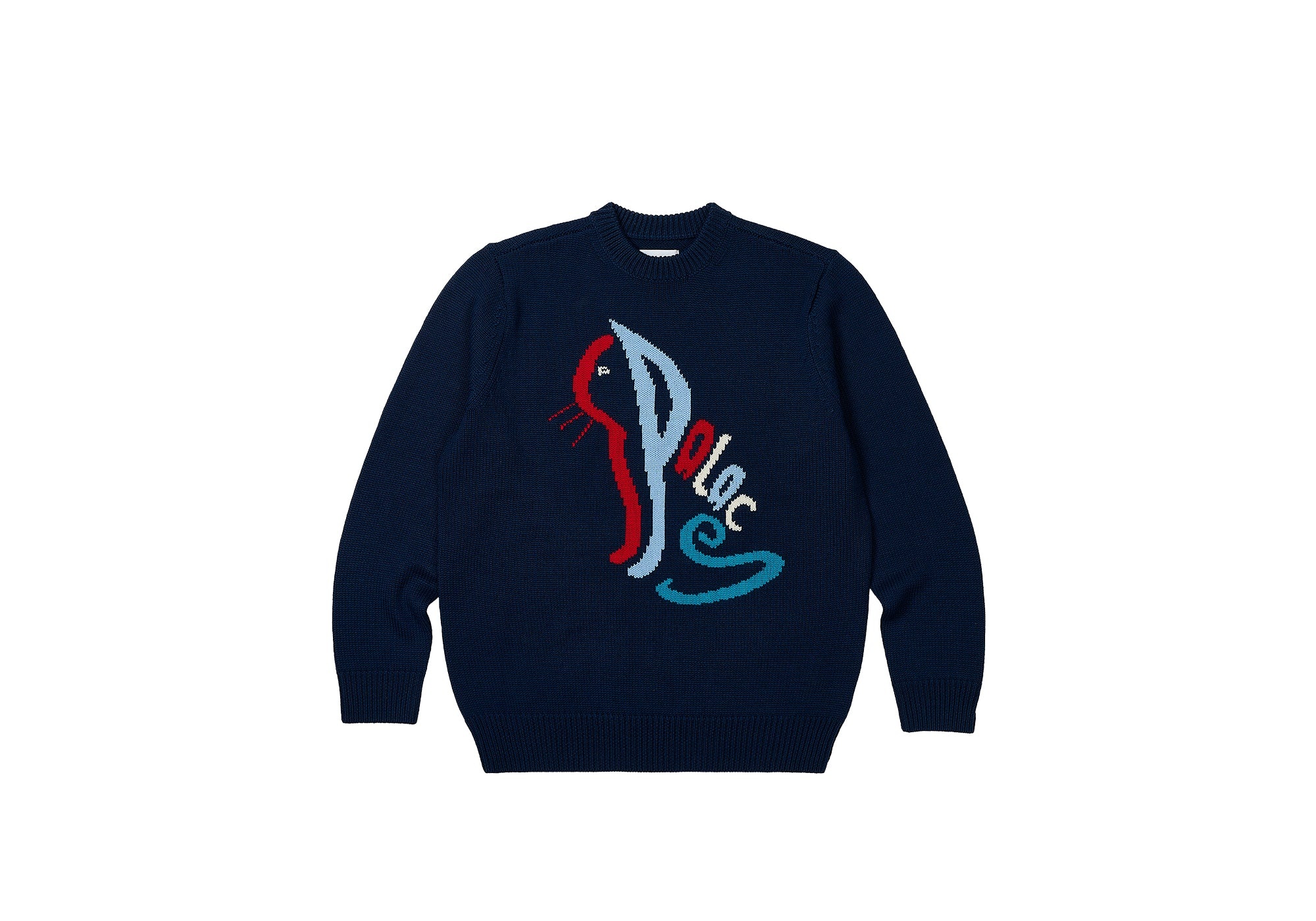 PALACE PALACE CAT KNIT NAVY | REVERSIBLE