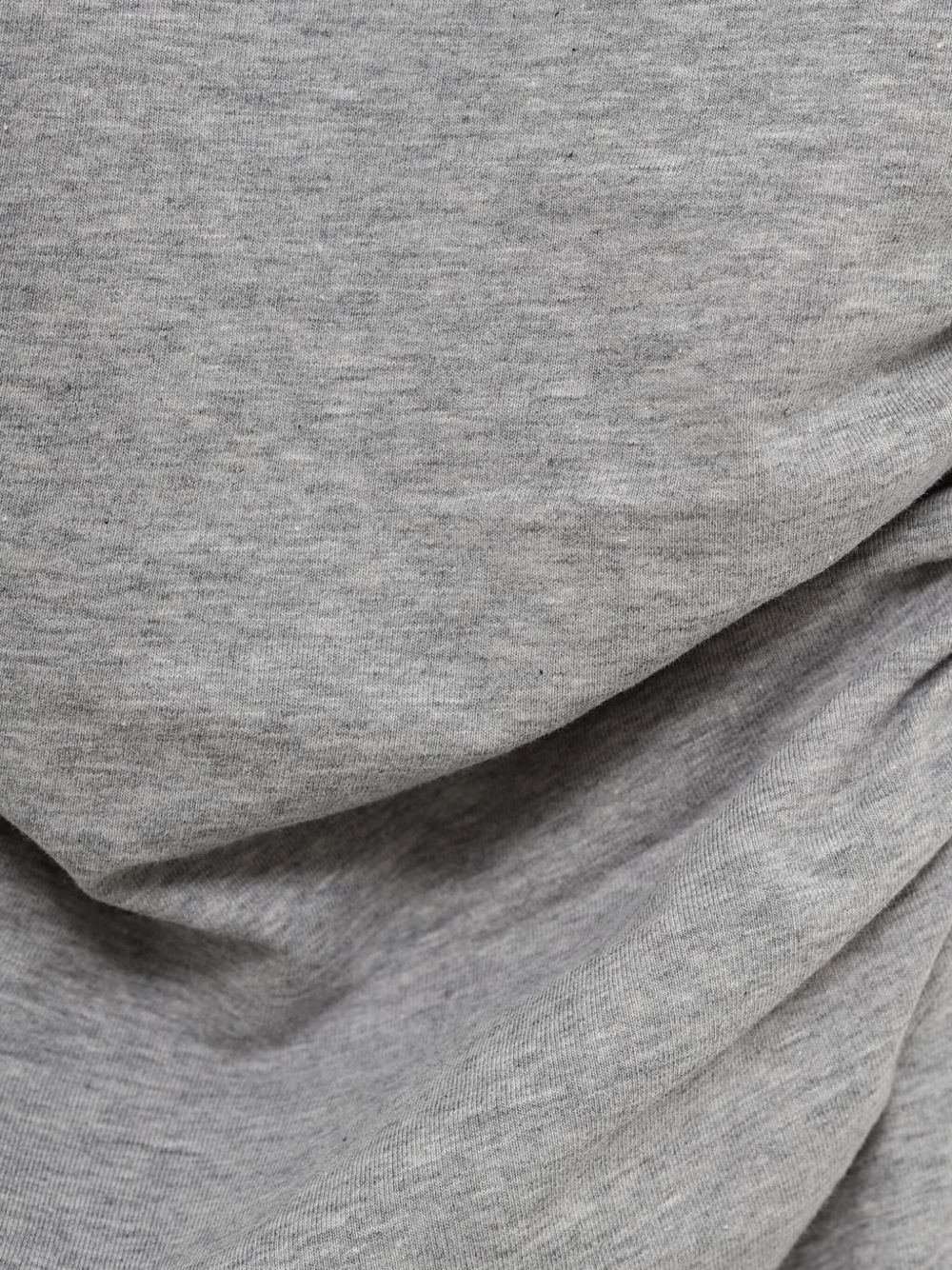 gathered-detail T-shirt - 3