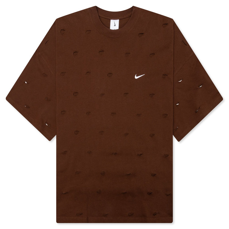 NIKE X JACQUEMUS NRG HE SWOOSH TEE - CACAO WOW - 1