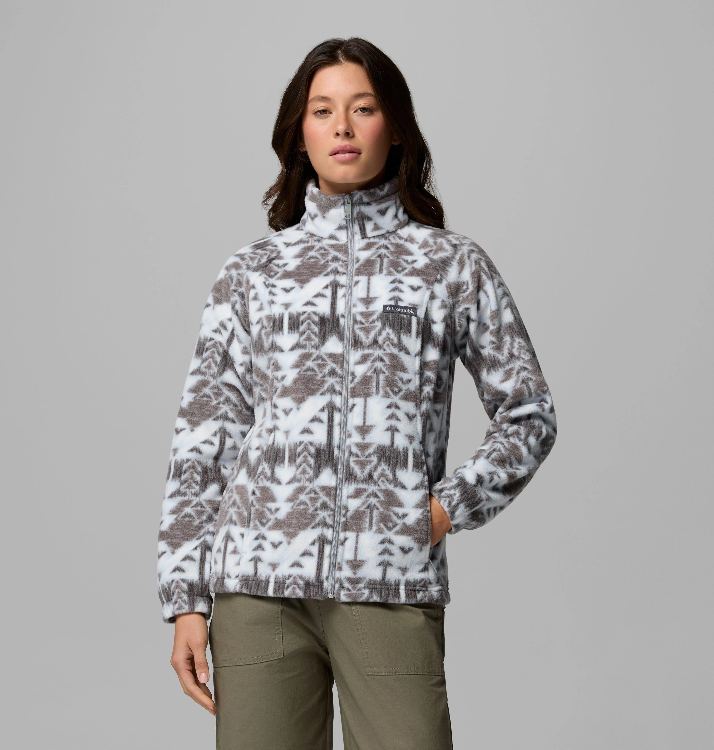 Women's Benton Springs Printed Full Zip Fleece Jacket - 1