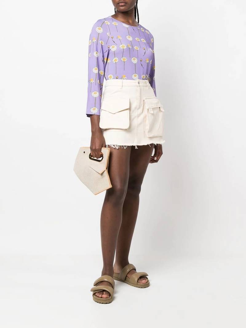BERNADETTE daisy-print round-neck T-shirt outlook