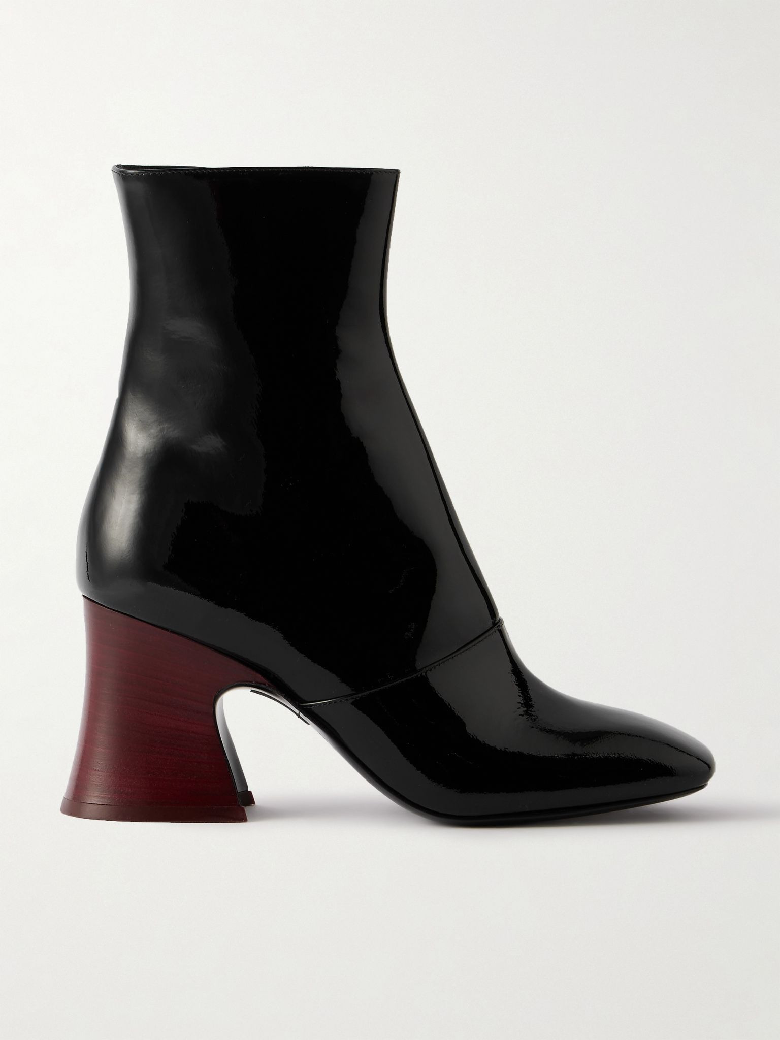 Janis patent-leather ankle boots Black - 1