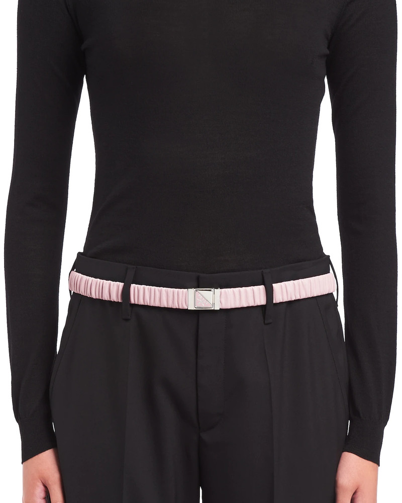 Prada Elasticized nappa leather belt outlook