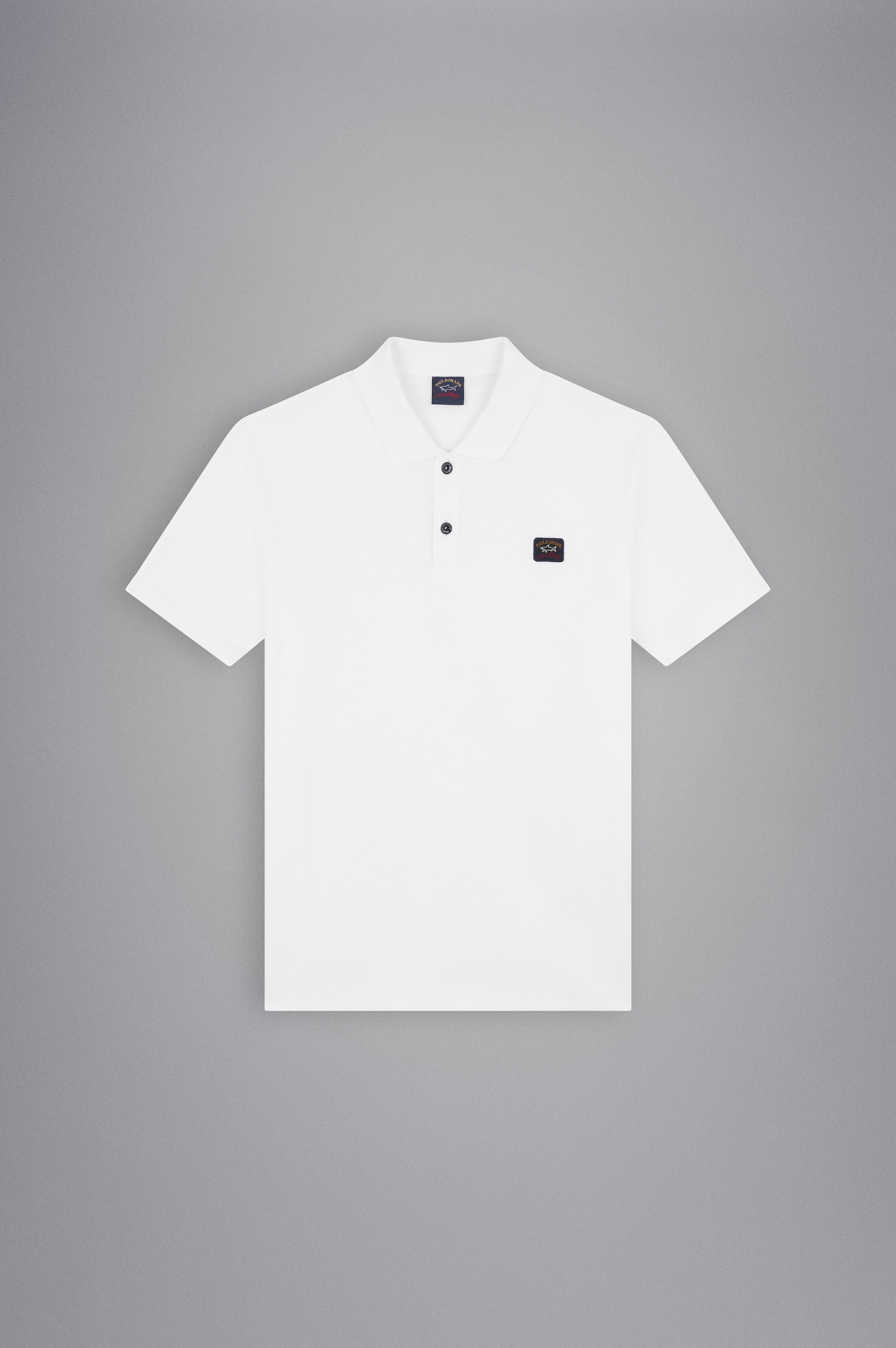 ORGANIC COTTON PIQUÉ POLO WITH ICONIC BADGE - 1