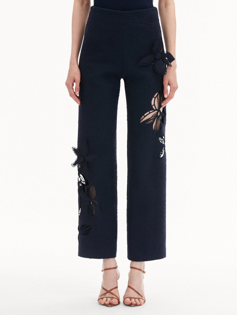 ORCHID EMBROIDERED TWEED PANT 4