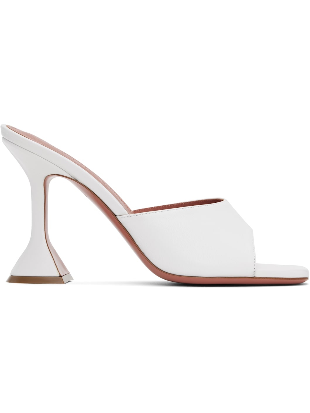 White Lupita Slipper Heeled Sandals - 1
