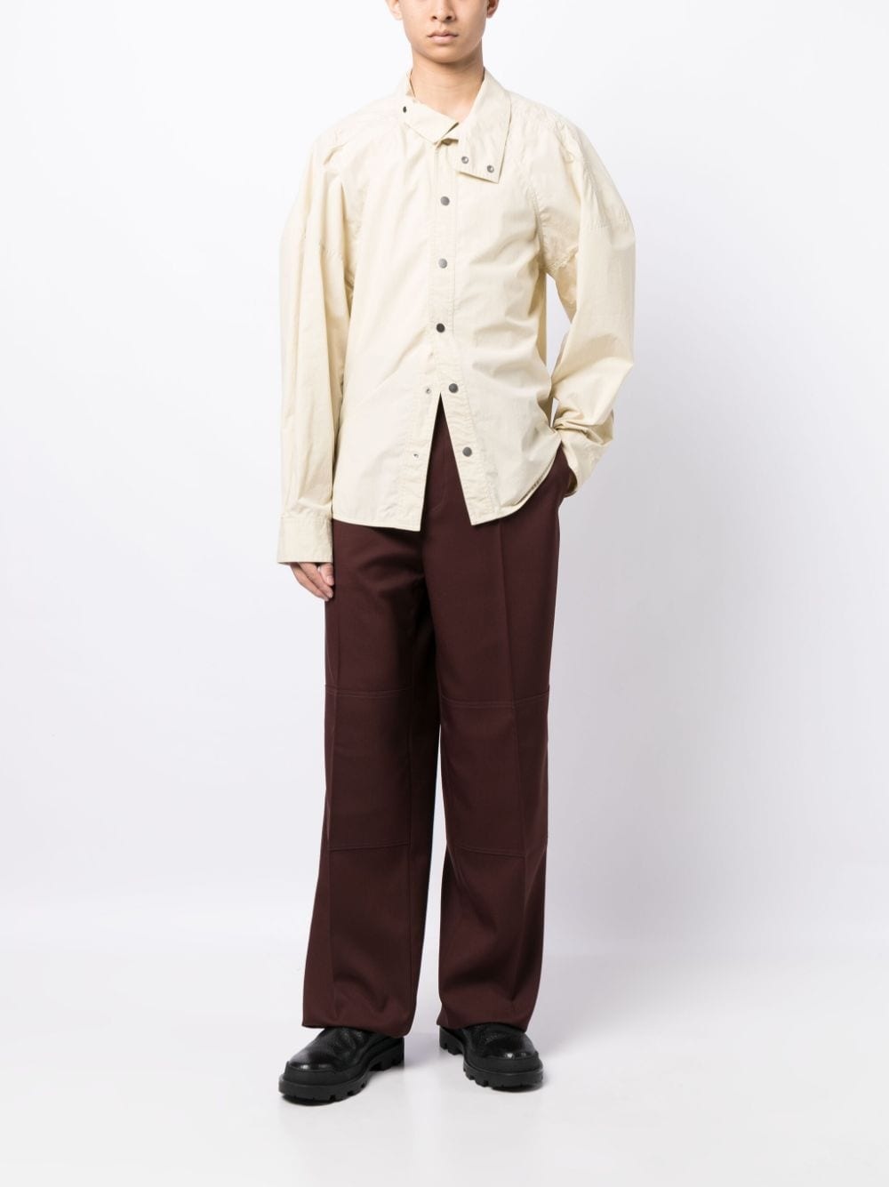pressed-crease tailored trousers - 2
