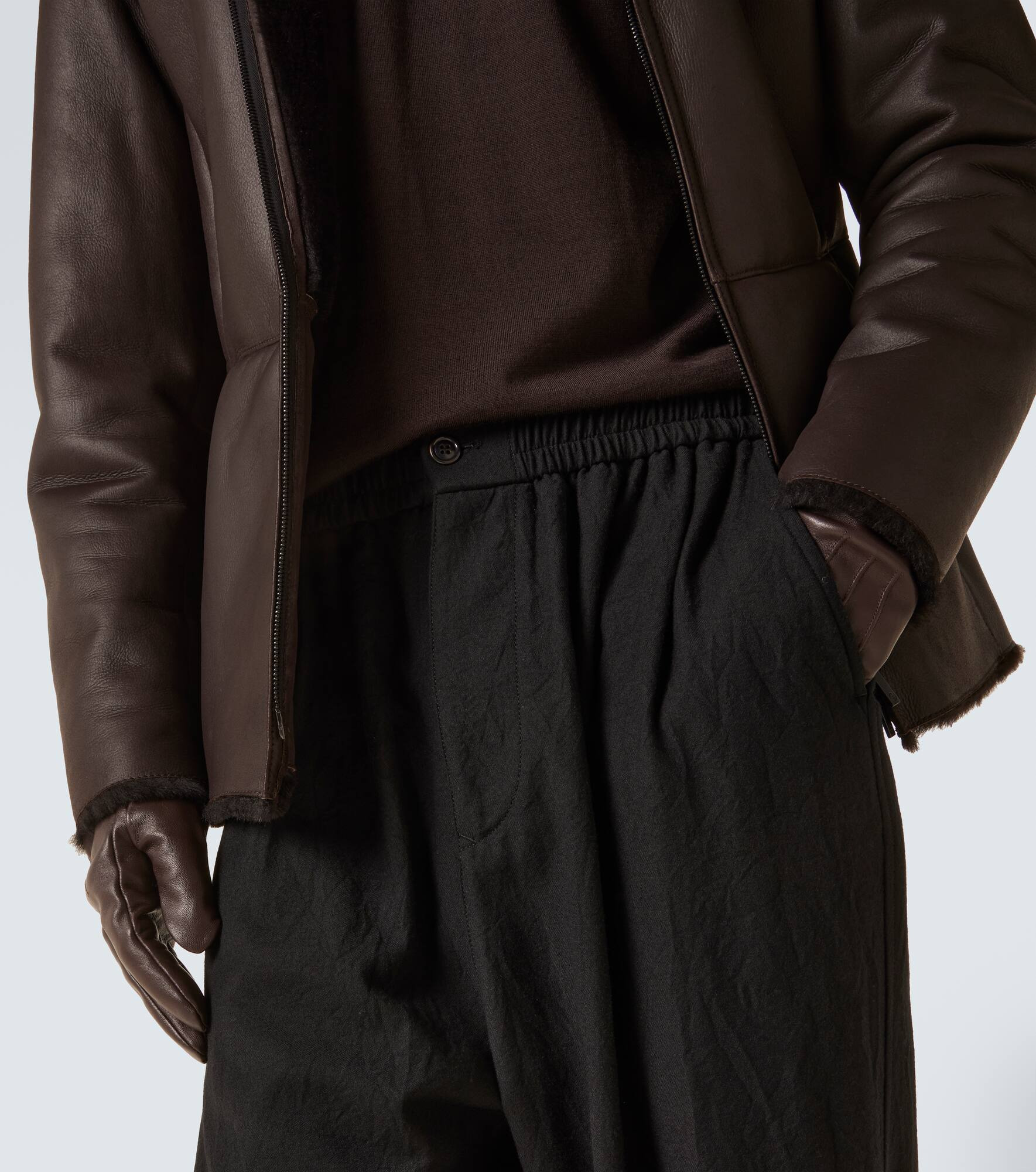 Virgin wool straight pants - 5