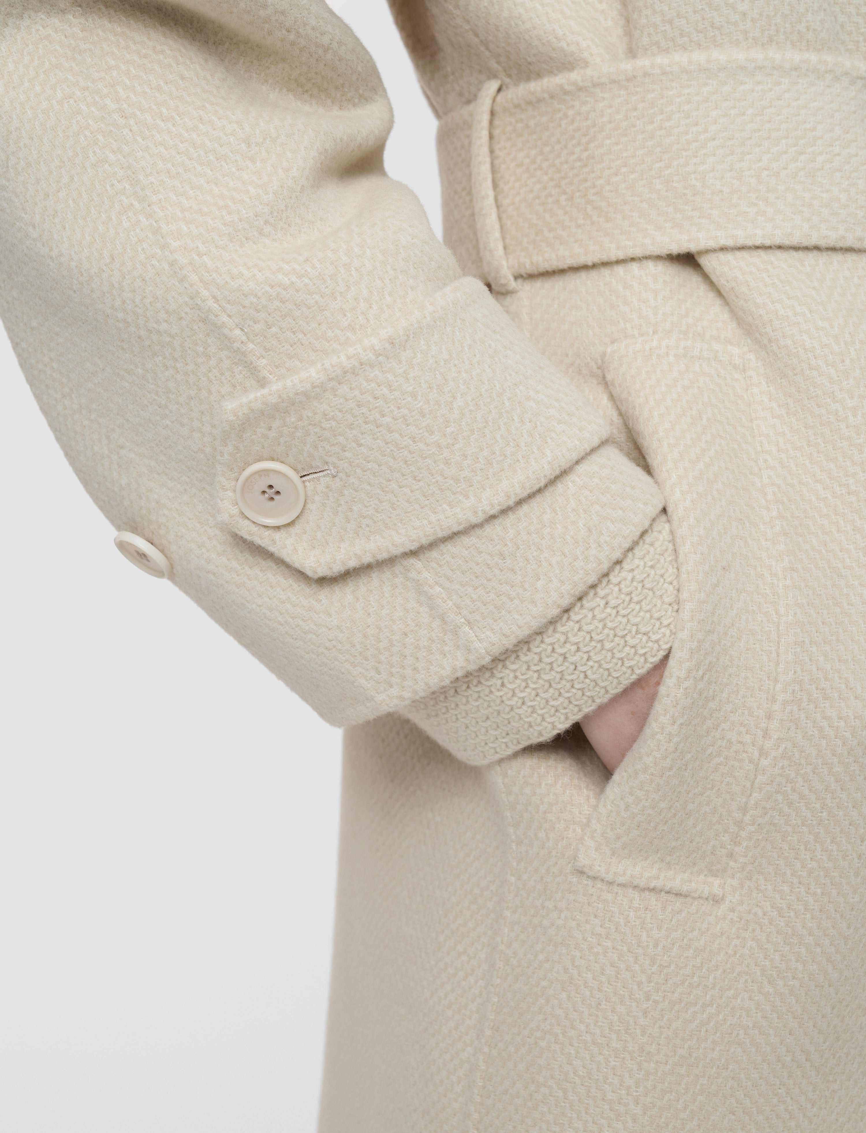 Navarre Linear Double Face Wool Coat - 6