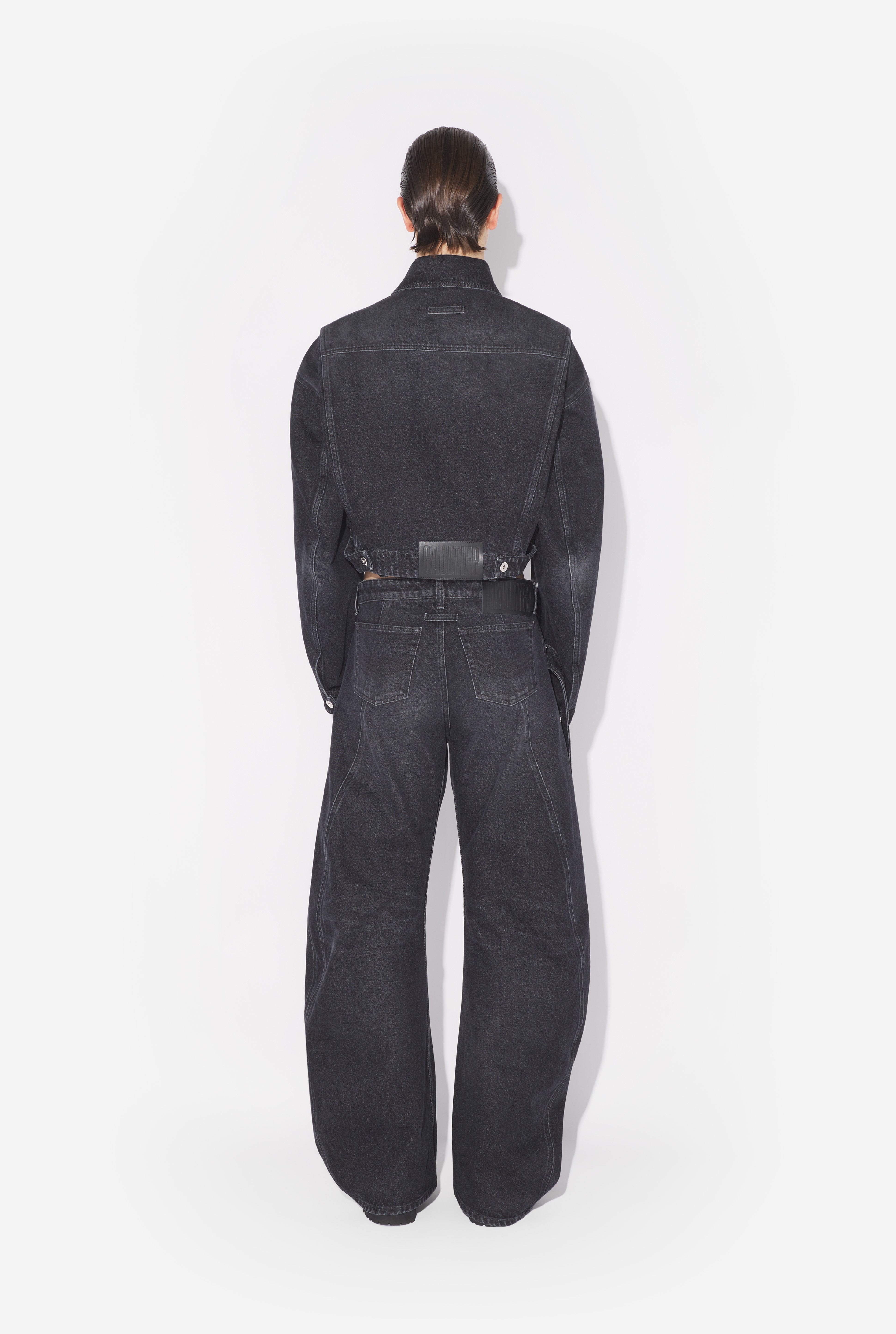 THE BLACK DENIM STRAP JACKET - 7