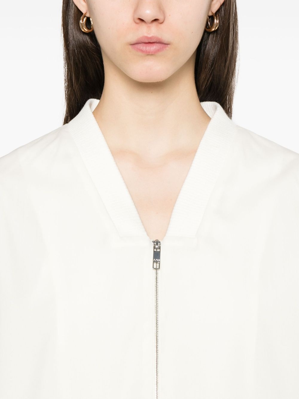 layered-effect bomber jacket - 5