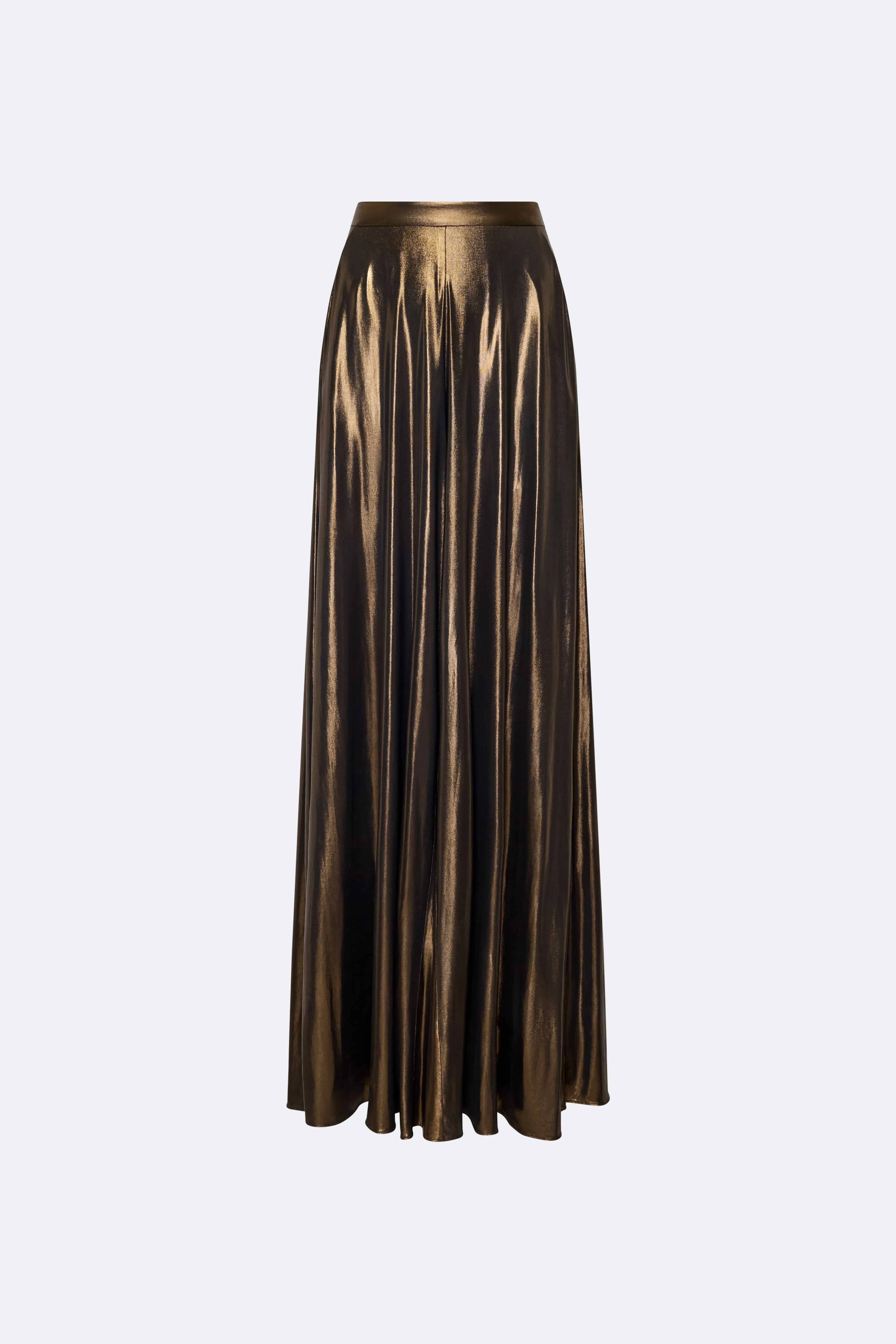 Coated Jersey Wide Leg Pant - 1