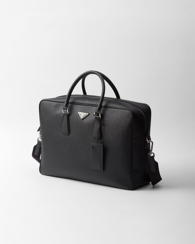 Prada Saffiano leather briefcase outlook