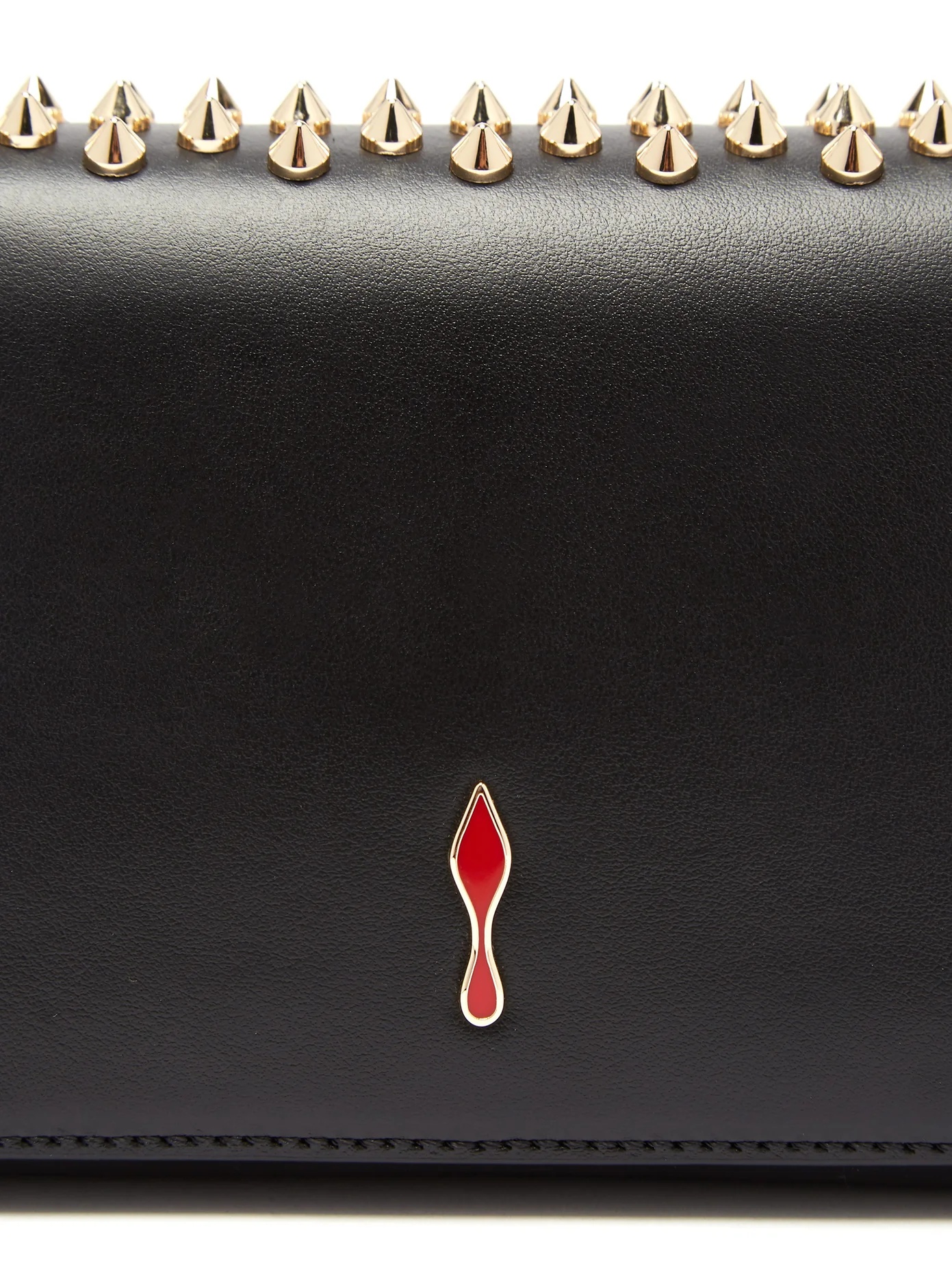 Zoomi studded leather clutch - 6