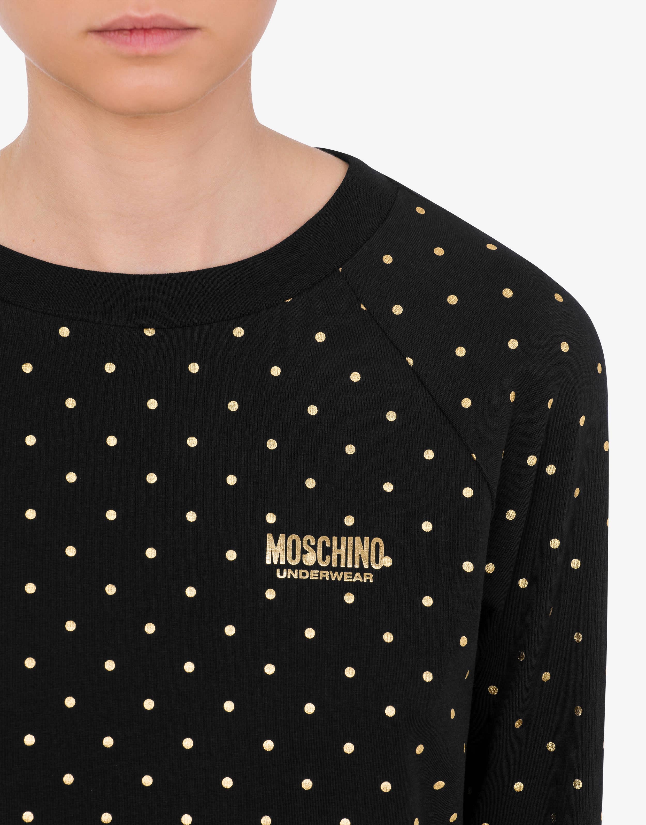 POLKA DOTS STRETCH JERSEY PYJAMAS - 4