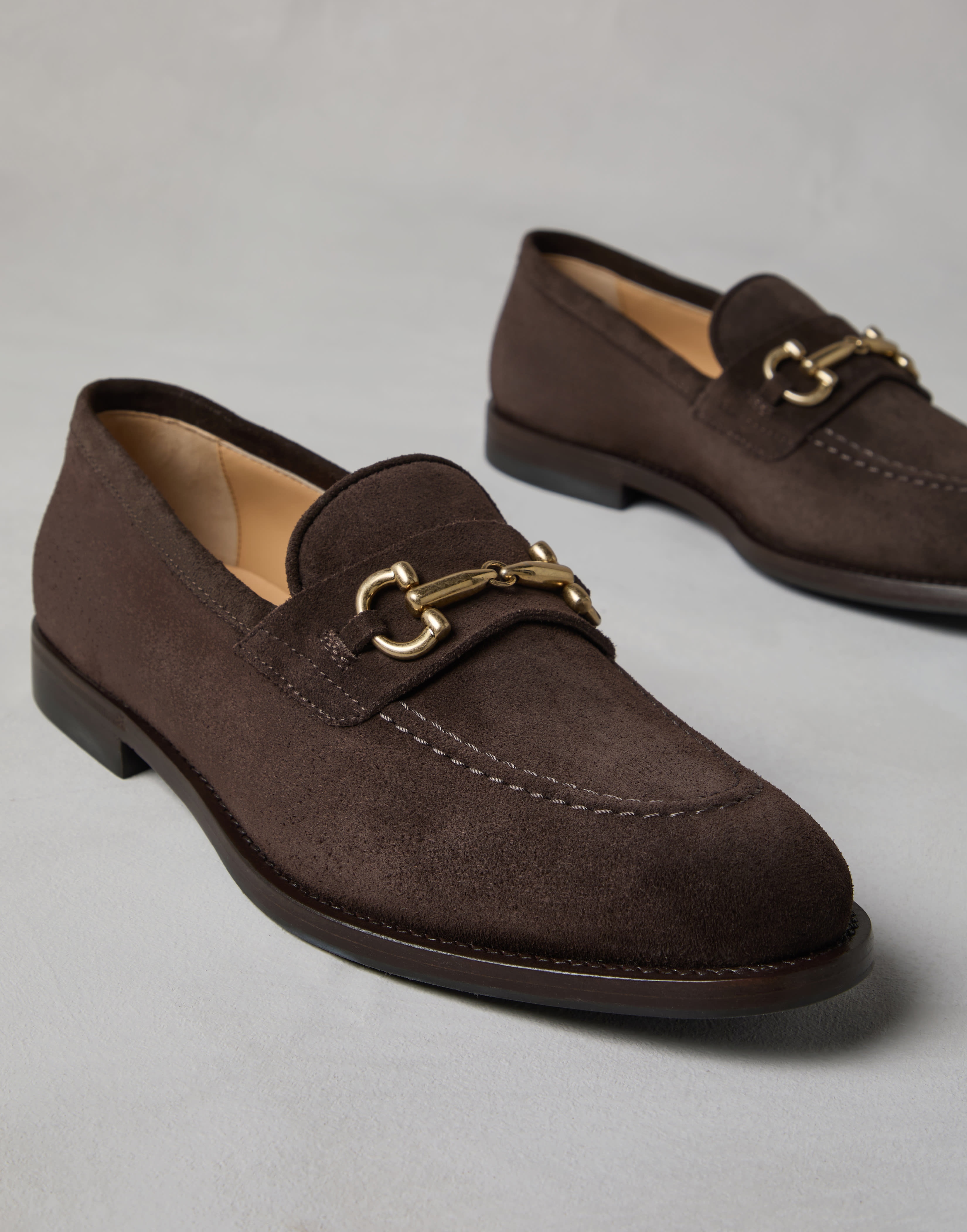 Suede loafers with bit - 3