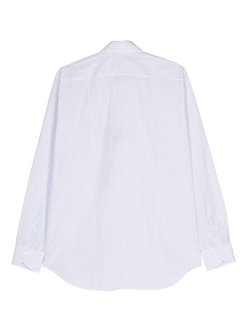 check-pattern cotton shirt - 2