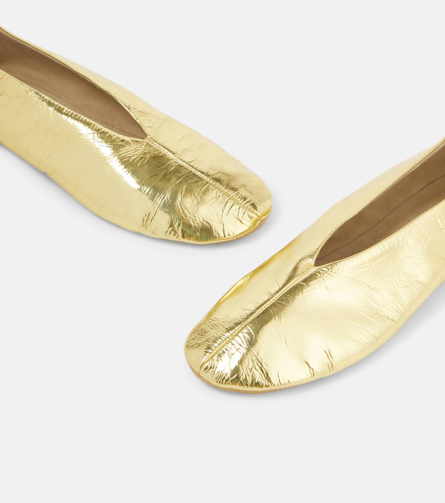 Stella metallic leather ballet flats - 5