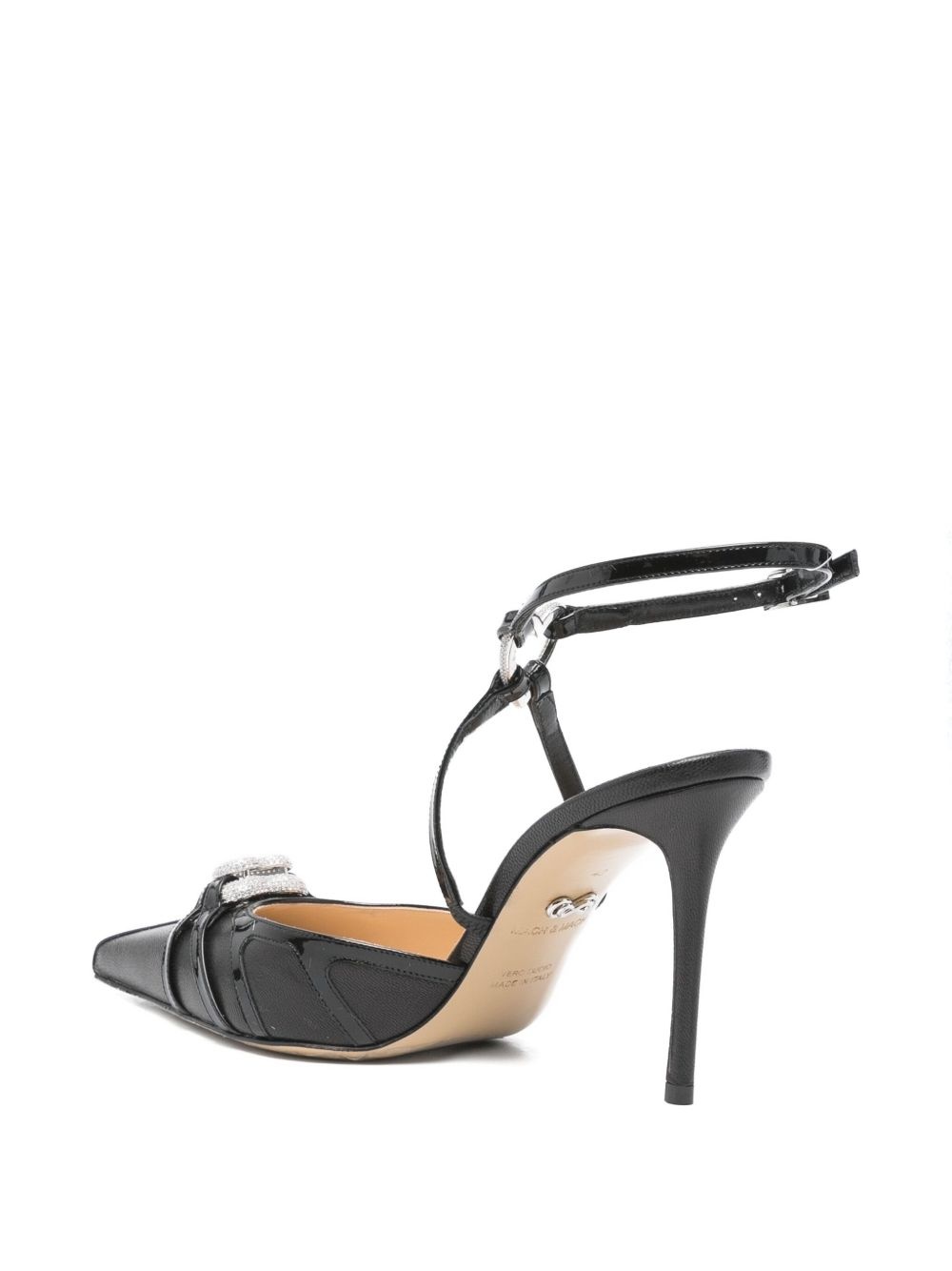 100mm heart-embellished pumps - 3