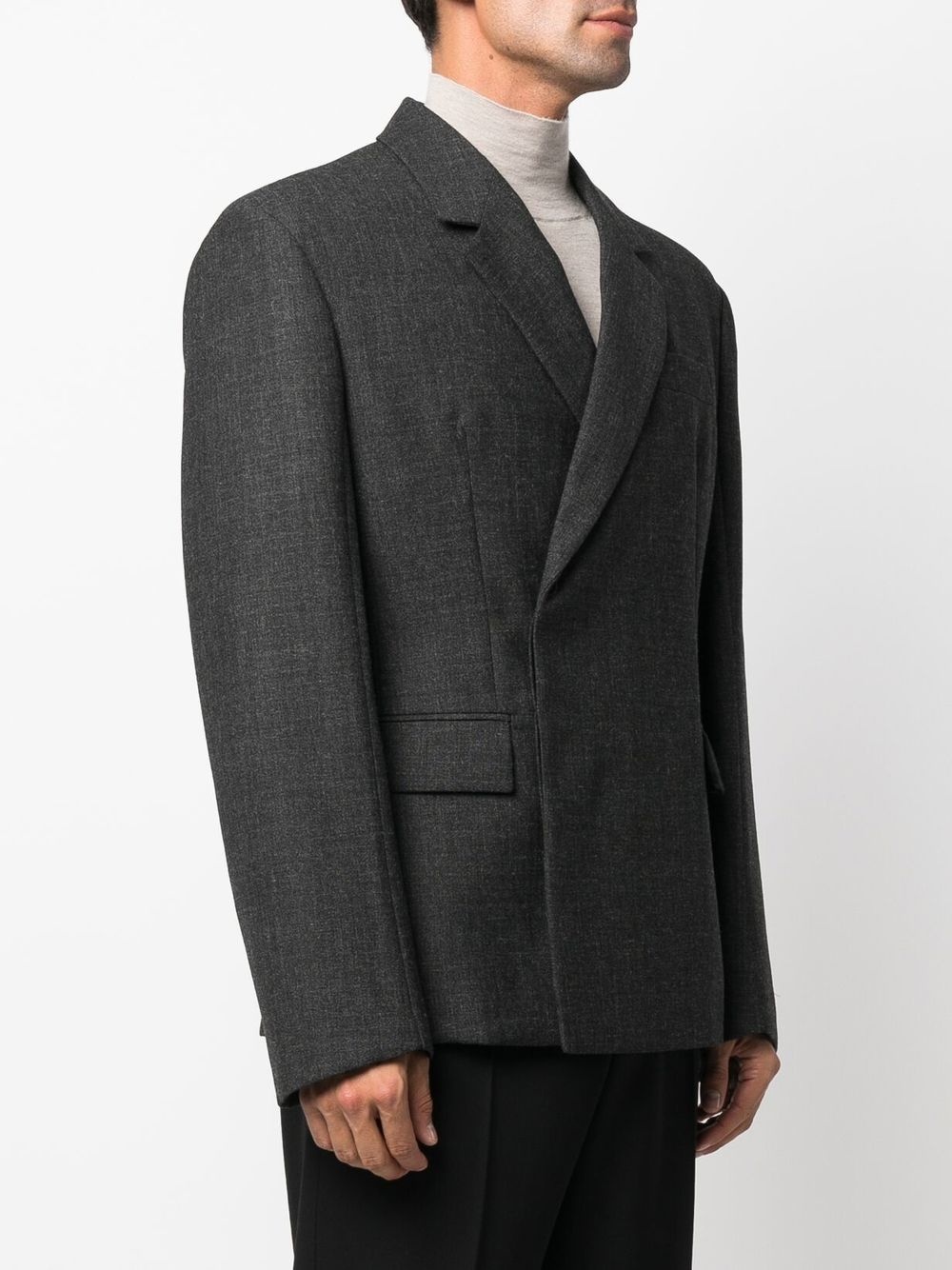 double-breasted tailored blazer - 3