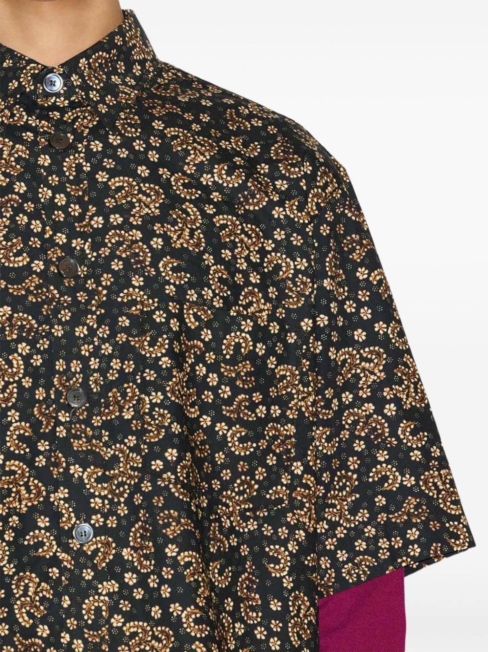floral-print short-sleeve shirt - 5