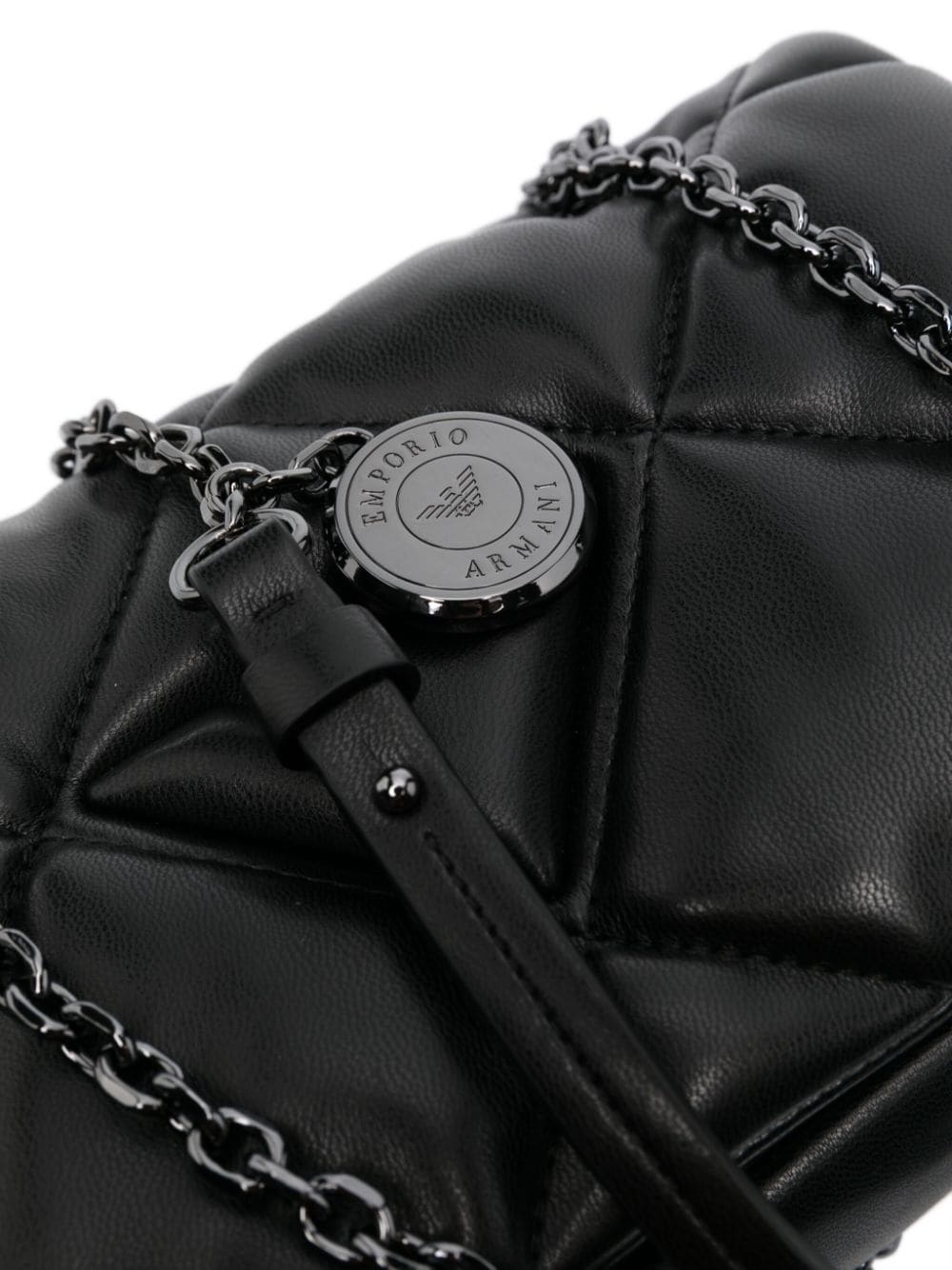 quilted faux-leather shoulder bag - 4