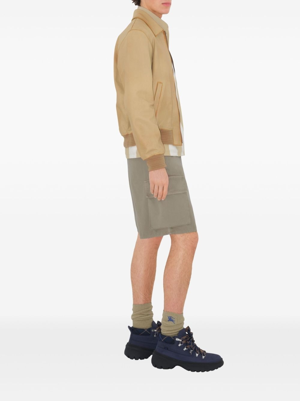 cotton cargo shorts - 3