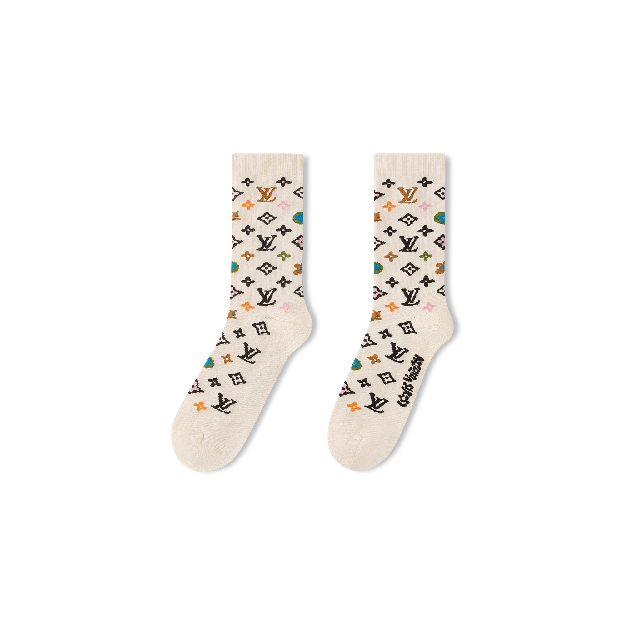 Monogram Craggy Socks - 3