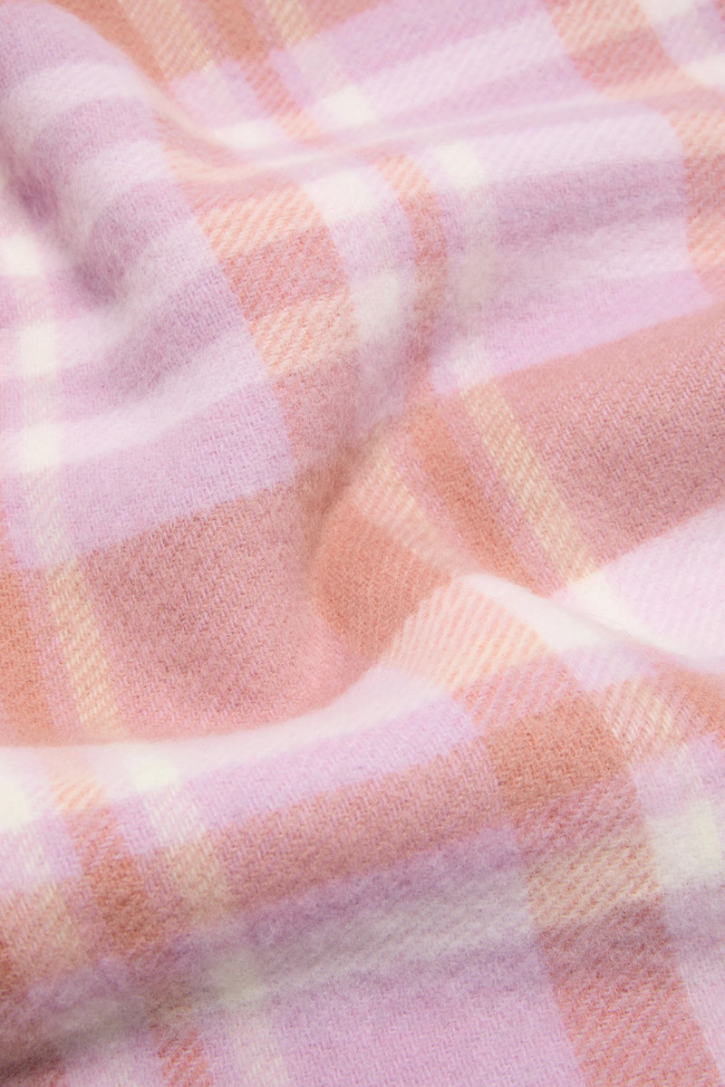 Check logo scarf - Wide - Pink/Fuchsia 3