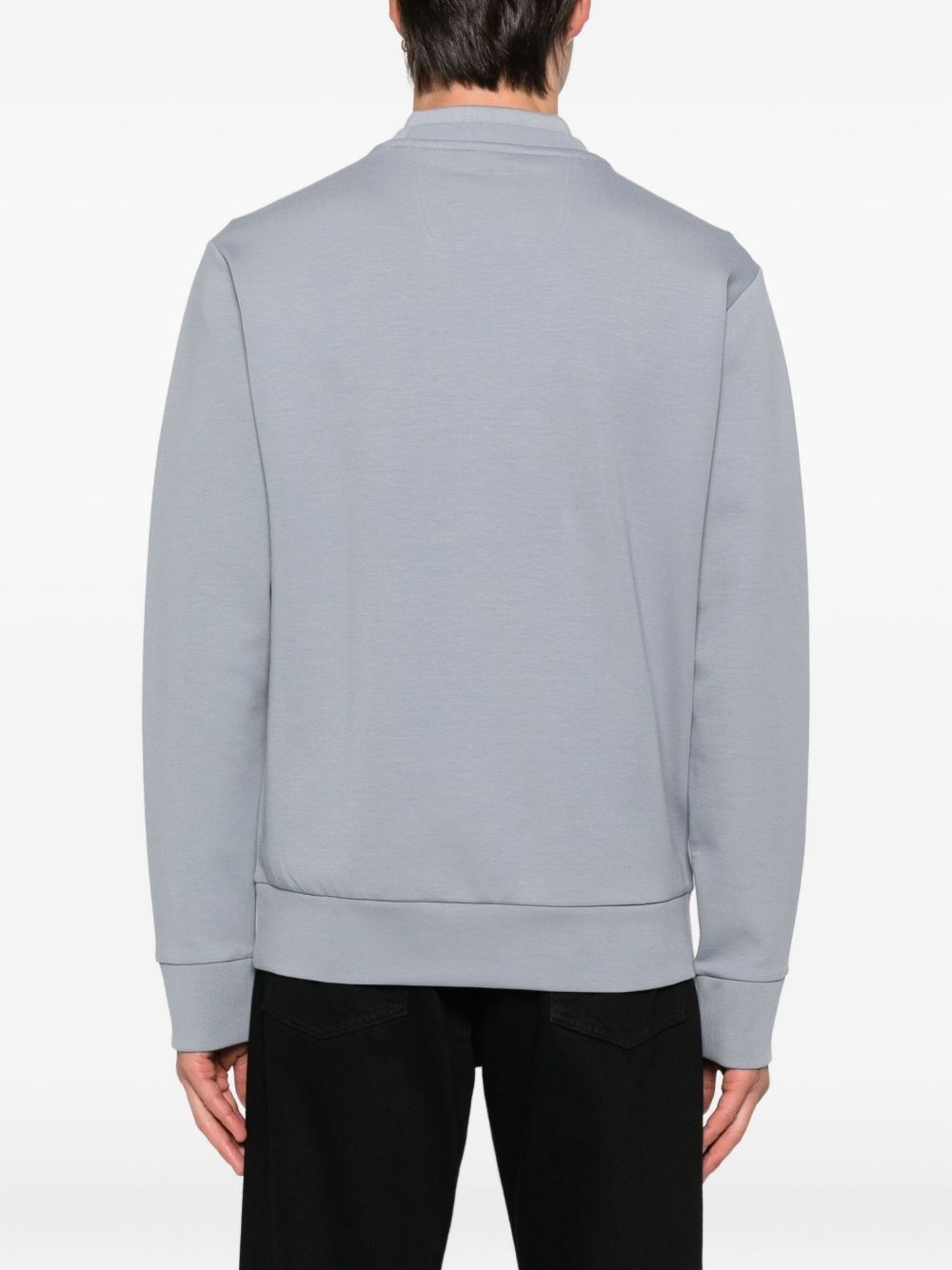 logo-embellished crew-neck sweatshirt - 4