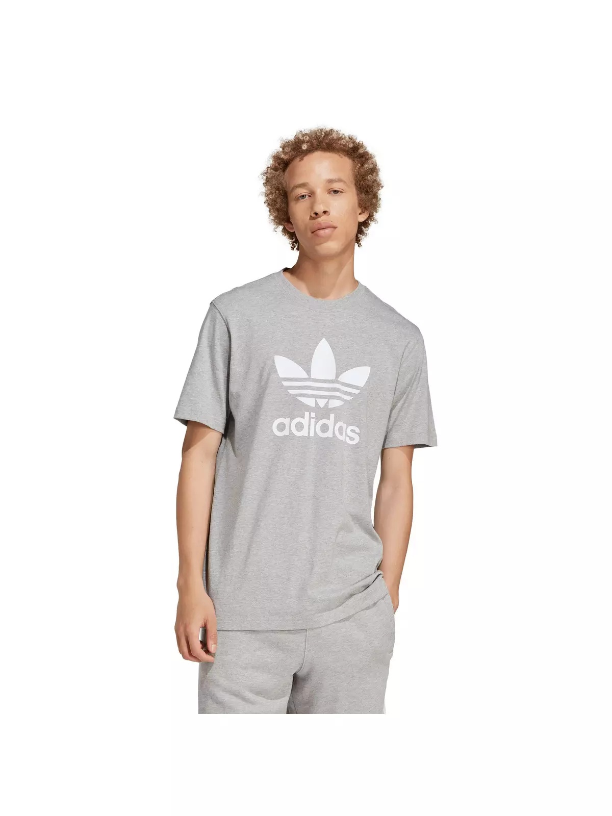 Men's Originals Adicolor Trefoil T-Shirt - Grey - 5