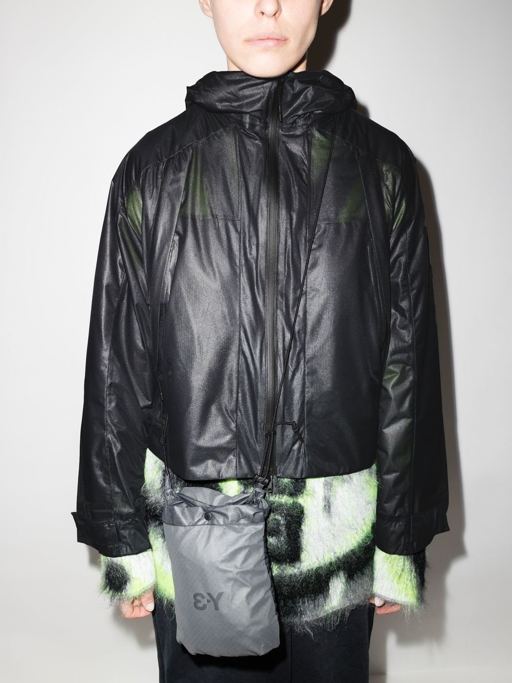 hooded midi raincoat - 4