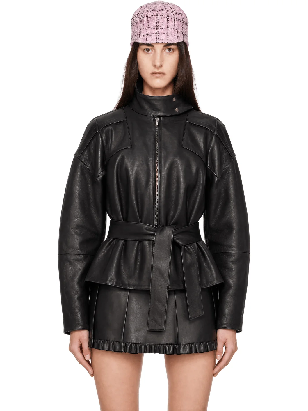 Black Julia Leather Jacket - 1