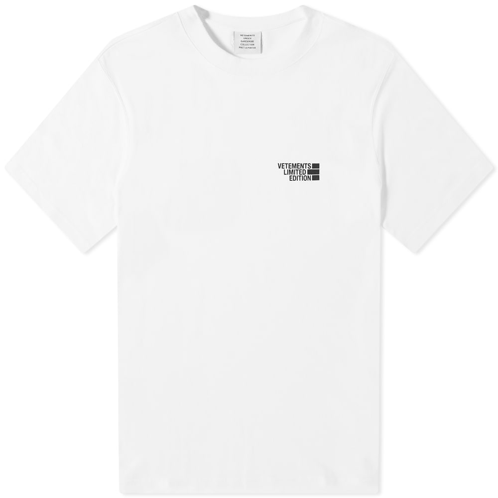 VETEMENTS Logo Limited Edition Tee - 1