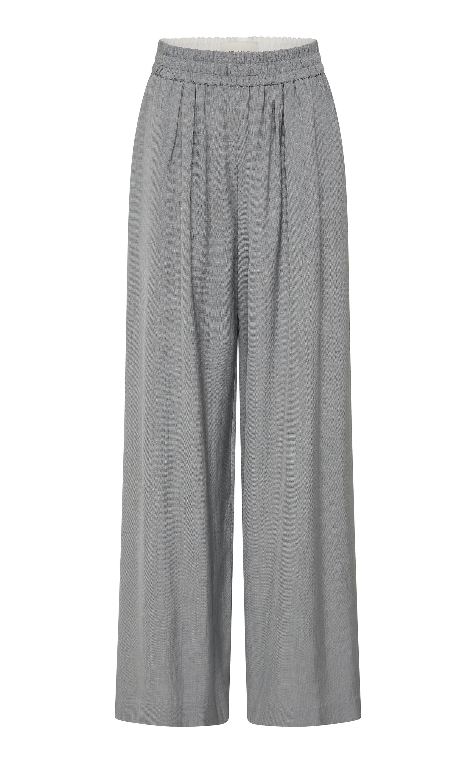 Elastic-Waist Wide-Leg Pants grey - 1