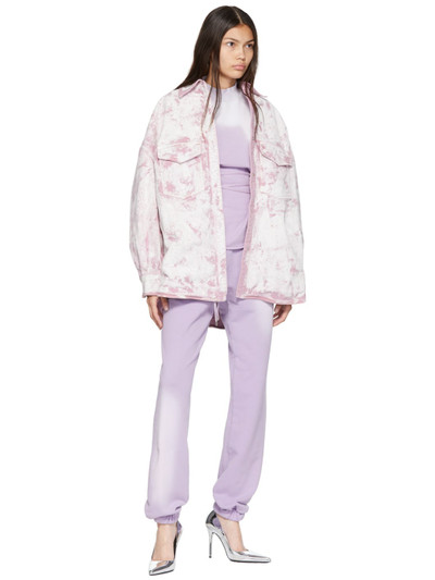 THE ATTICO Pink Painted Jacket outlook