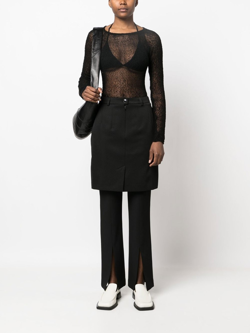 Martine Rose high-waisted logo-patch skirt outlook