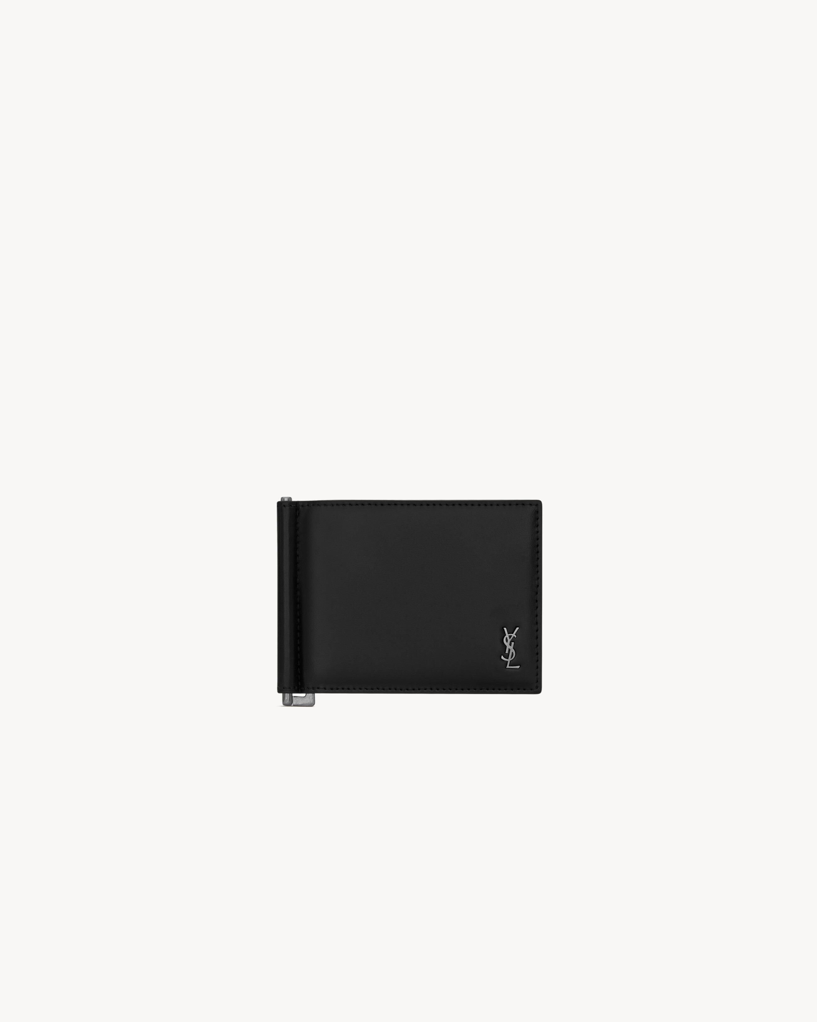 TINY CASSANDRE BILL CLIP WALLET IN MATTE LEATHER - 1