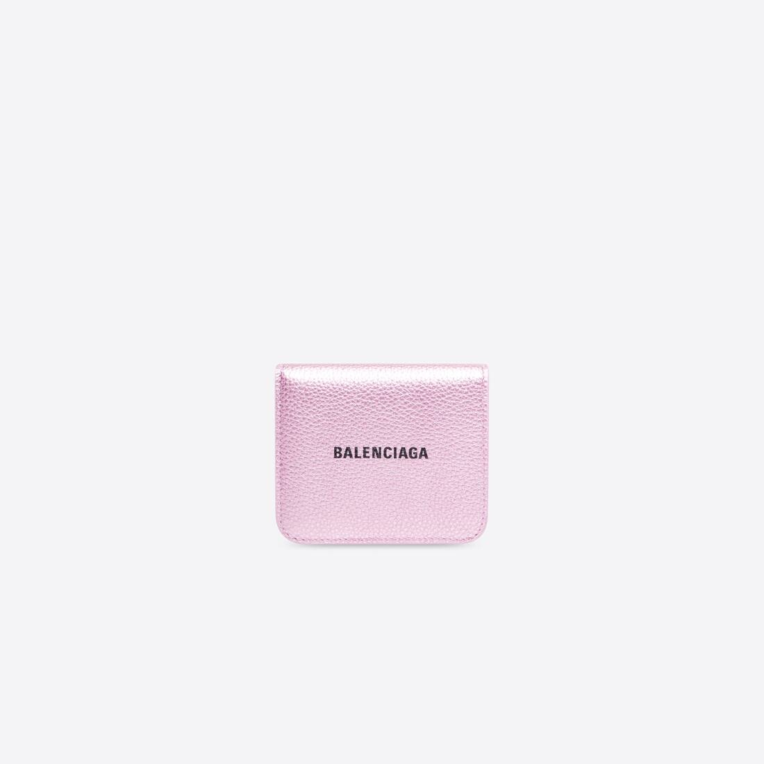 Women's Cash Flap Coin And Card Holder Metallized in Pink - 1