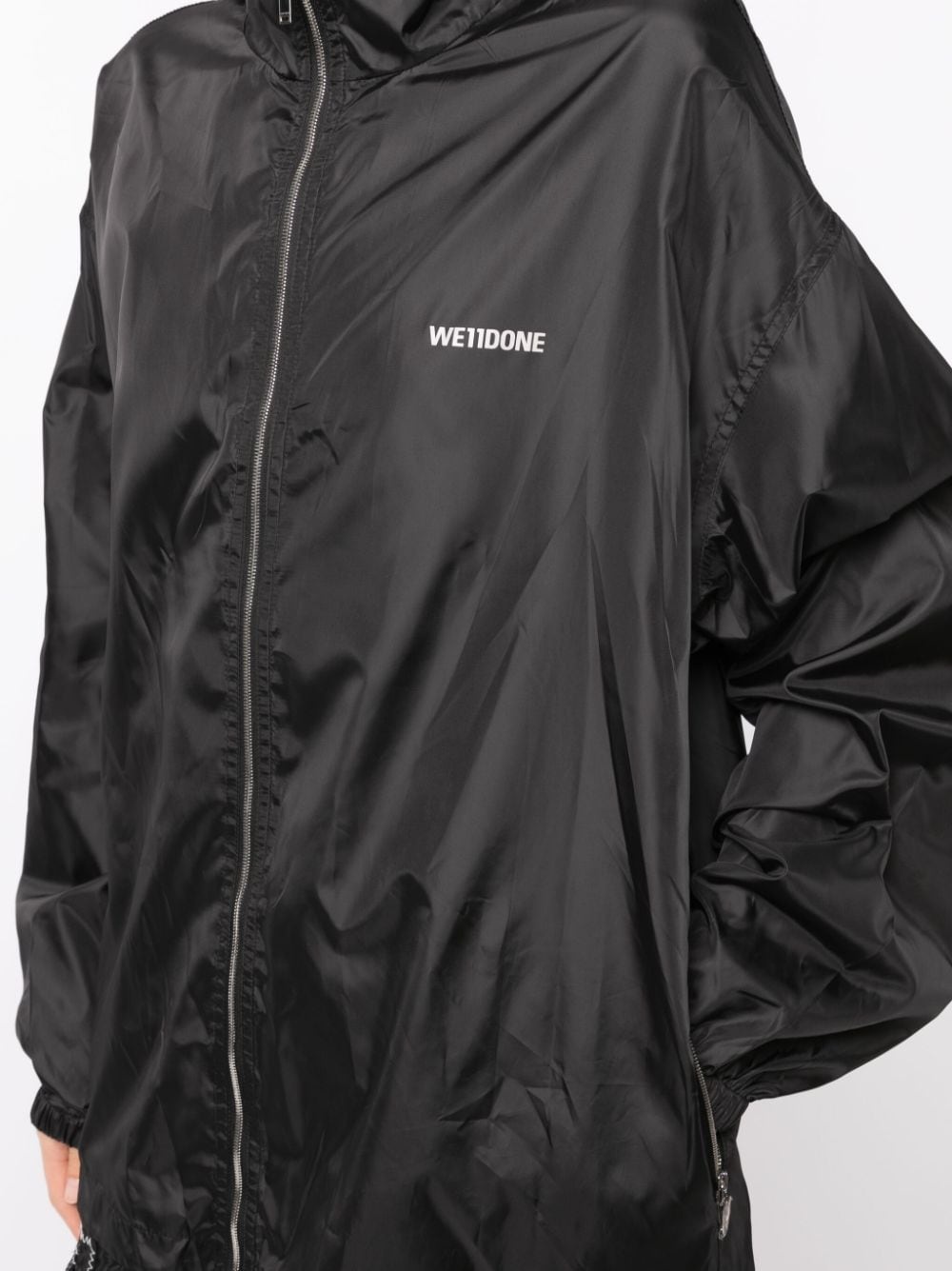 logo-print hooded jacket - 5
