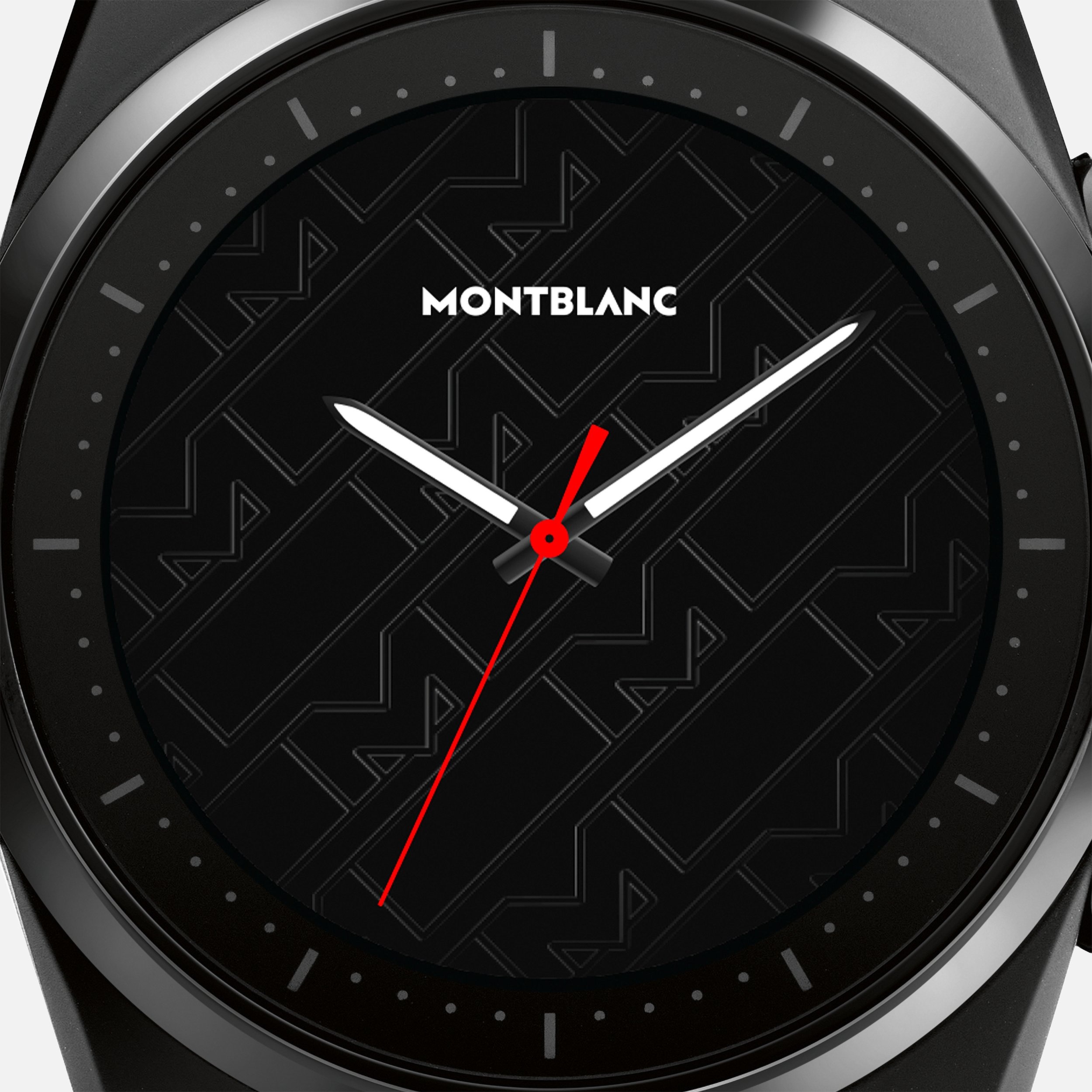 Montblanc Summit Lite Aluminum Black and Leather Strap x Montblanc UltraBlack collection - 5