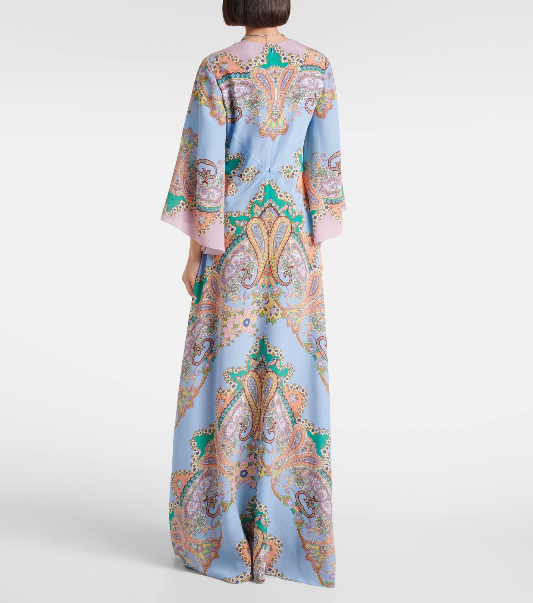 Paisley silk maxi dress - 3