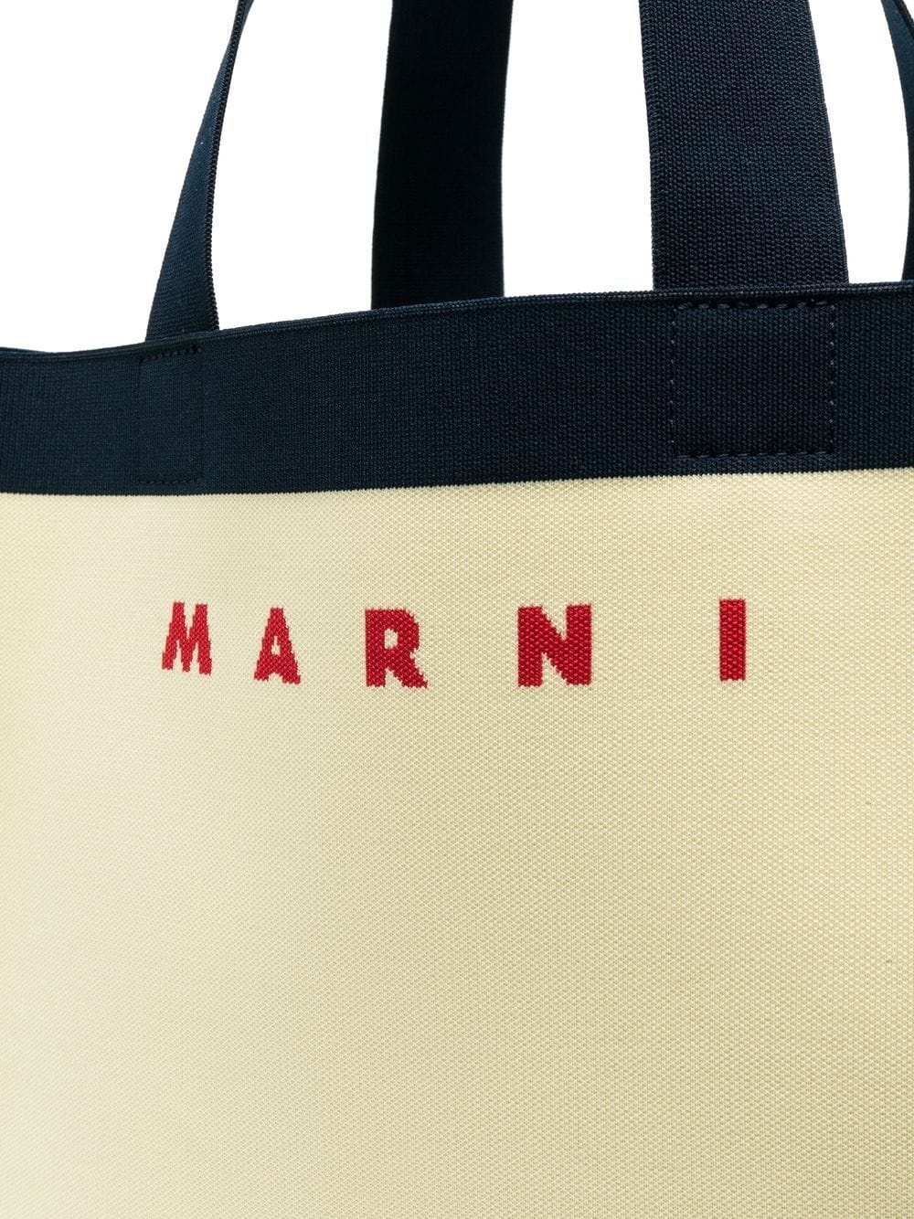 logo-jacquard tote bag - 4