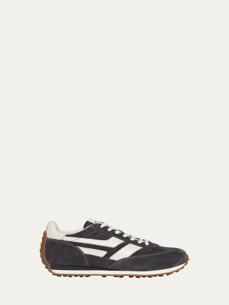 Men's Mick Suede and Leather Low-Top Sneakers - 1