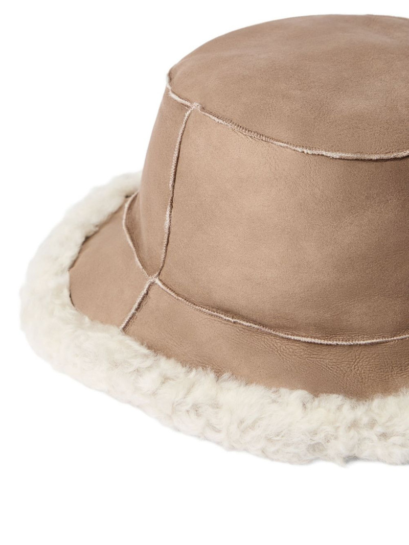 Brunello Cucinelli shearling bucket hat outlook
