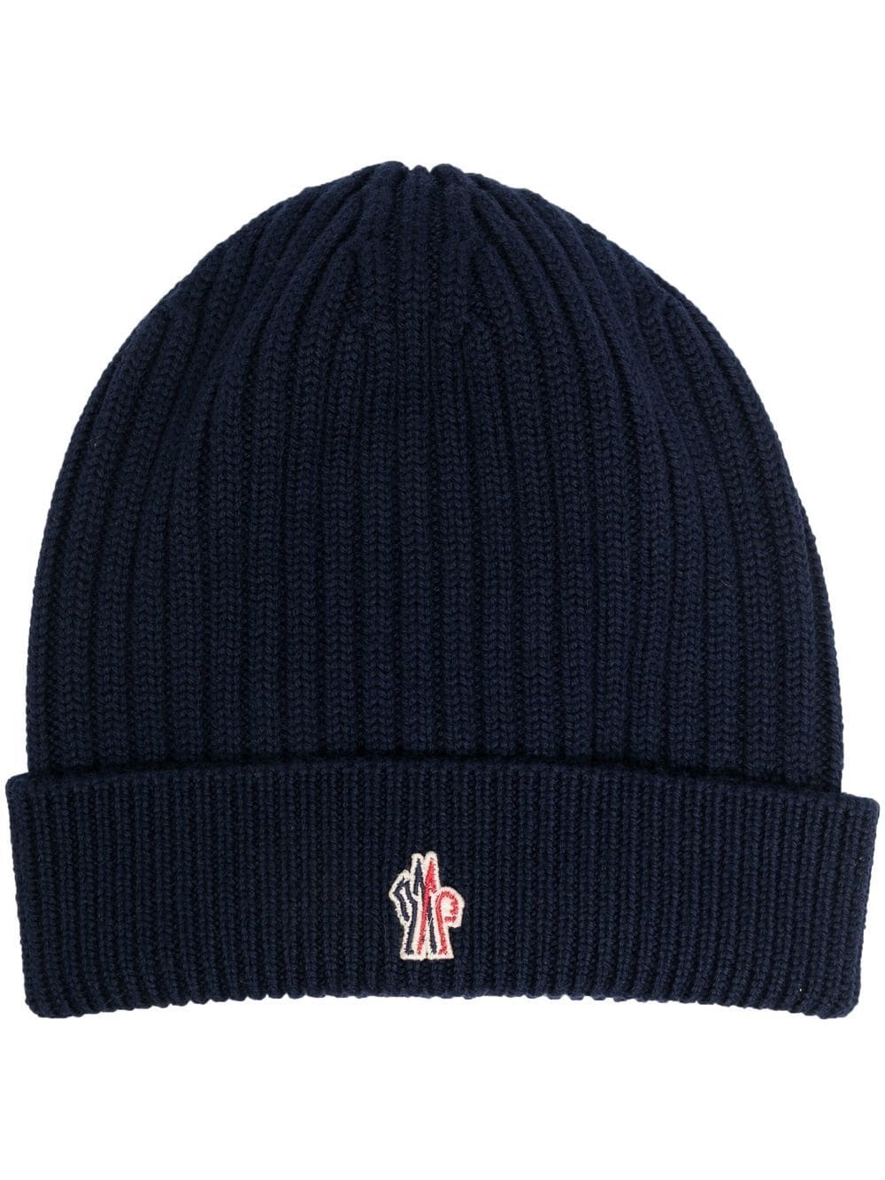 ribbed-knit beanie hat - 1