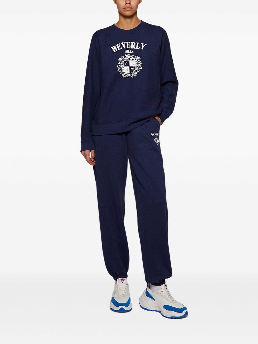 Beverly Hills crest-embellished crew-neck sweatshirt - 2