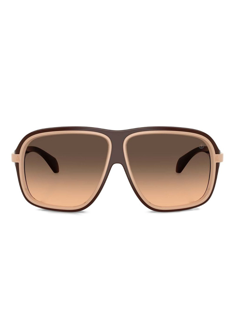 two-tone pilot-frame sunglasses 1