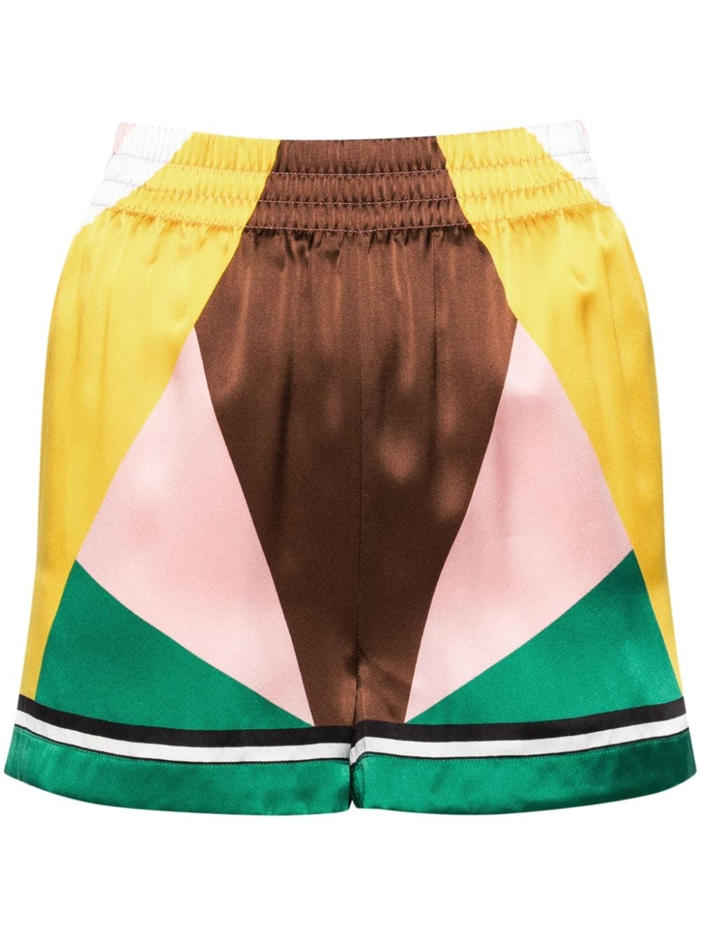 Geometric Casa Sport silk shorts - 1