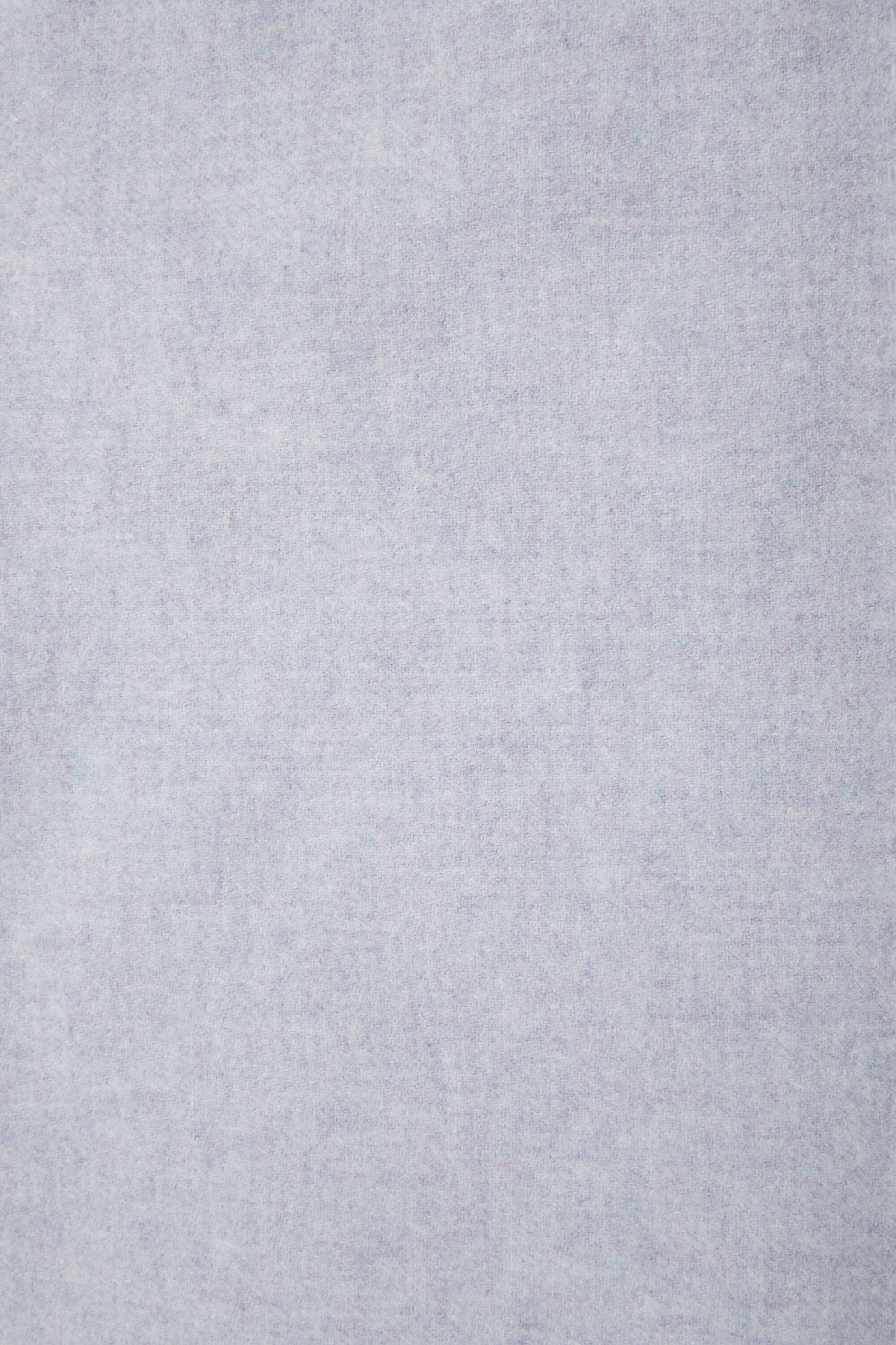 Fringe wool scarf - oversized - Powder blue mélange - 5